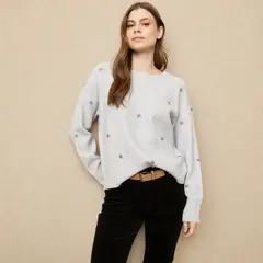UNIVERSITY CLUB - Saco Mujer Con aplique