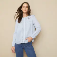 UNIVERSITY CLUB - Camisa Mujer Manga larga