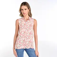 UNIVERSITY CLUB - Camisa Mujer con Estampado Sin mangas