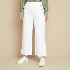 UNIVERSITY CLUB - Pantalón Culotte Mujer Tiro medio