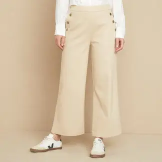 UNIVERSITY CLUB - Pantalón Culotte Mujer Tiro medio