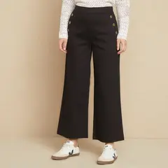 UNIVERSITY CLUB - Pantalón Culotte Mujer Tiro medio