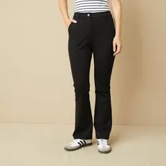 UNIVERSITY CLUB - Pantalón Flare Mujer Tiro medio