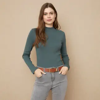 UNIVERSITY CLUB - Blusa Mujer Manga larga de Algodón
