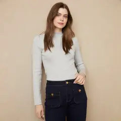 UNIVERSITY CLUB - Blusa Mujer Manga larga de Algodón
