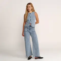 SYBILLA - Jean Wide leg Tiro alto Mujer