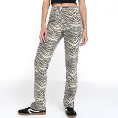 SYBILLA - Jean Recto Mujer Tiro medio Denim
