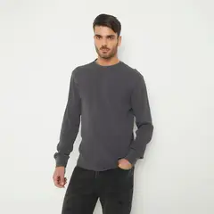 BASEMENT - Camiseta Hombre Manga larga de Algodón