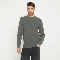 BASEMENT - Camiseta Hombre Manga larga de Algodón