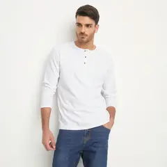 BASEMENT - Camiseta Hombre Manga larga de Algodón