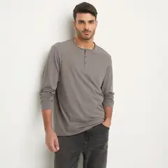 BASEMENT - Camiseta Hombre Manga larga de Algodón