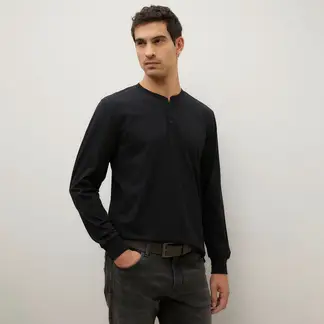 WOLF & HANK - Camiseta Hombre Manga larga Regular fit de Algodón WOLF&HANK