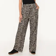 UNIVERSITY CLUB - Pantalón Wide leg Mujer Tiro medio