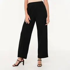 UNIVERSITY CLUB - Pantalón Wide leg Mujer Tiro medio
