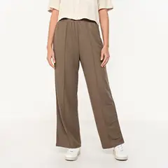 UNIVERSITY CLUB - Pantalón Wide leg Mujer Tiro medio