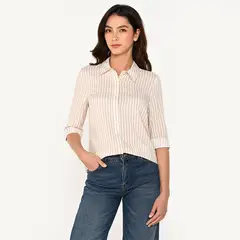 UNIVERSITY CLUB - Camisa Mujer con Estampado Manga larga