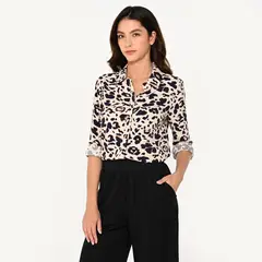 UNIVERSITY CLUB - Camisa Mujer con Estampado Manga larga