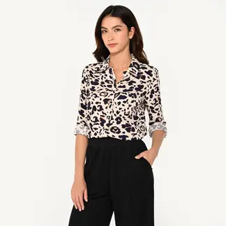UNIVERSITY CLUB - Camisa Mujer con Estampado Manga larga
