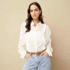 UNIVERSITY CLUB - Blusa Mujer Boleros Manga larga