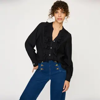 UNIVERSITY CLUB - Blusa Mujer Manga larga globo