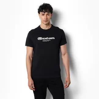 ECKO - Camiseta Hombre Manga corta con Logo de Algodón