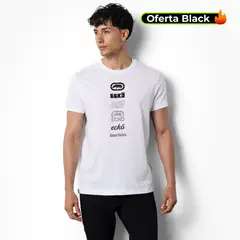ECKO - Camiseta Hombre Manga corta con Logo de Algodón