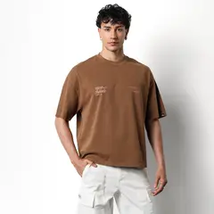 DENIMLAB - Camiseta Hombre Manga corta con Logo de Algodón