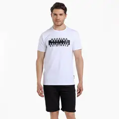 MOSSIMO - Camiseta Hombre Manga corta de Algodón