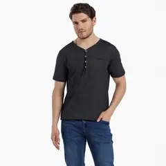 MOSSIMO - Camiseta Hombre Manga corta con Logo de Algodón