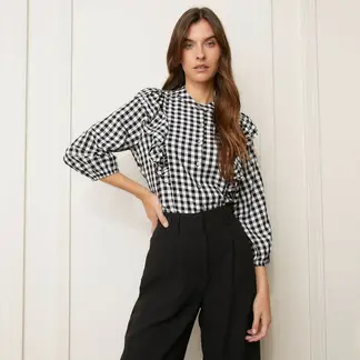 BASEMENT - Blusa Mujer con Estampado Manga 3/4