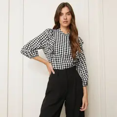 BASEMENT - Blusa Mujer con Estampado Manga 3/4