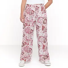 NEWPORT - Pantalón Palazzo Mujer Tiro alto con Estampado