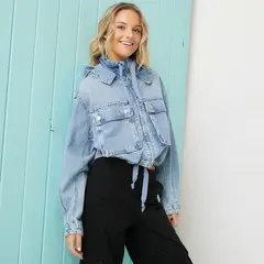 DOO AUSTRALIA - Chaqueta de jean Mujer de Algodón