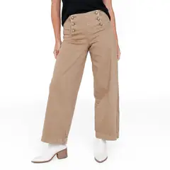 UNIVERSITY CLUB - Jean Wide leg Mujer Tiro medio UCLUB