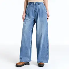 UNIVERSITY CLUB - Jean Wide leg Mujer Tiro medio