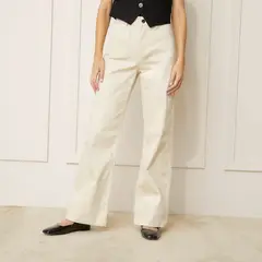 BASEMENT - Jean Wide leg Mujer Tiro alto