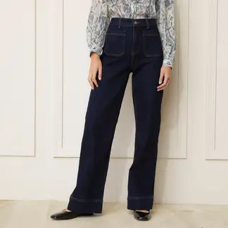 BASEMENT - Jean Wide leg Mujer Tiro alto