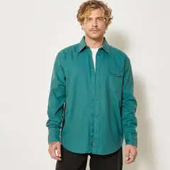 BEARCLIFF - Camisa Hombre Manga larga Recto