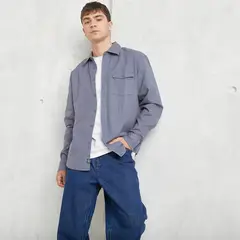 BEARCLIFF - Camisa Hombre Manga larga Recto