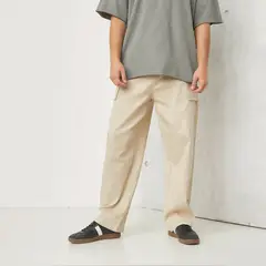 BEARCLIFF - Pantalón cargo Hombre Baggy de Algodón