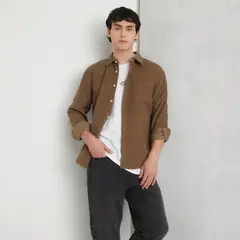 BEARCLIFF - Camisa Hombre Manga larga Recto