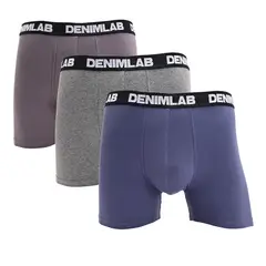 DENIMLAB - Boxer Hombre Pack de 3 de Algodón