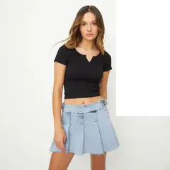 SYBILLA - Blusa Mujer Manga corta