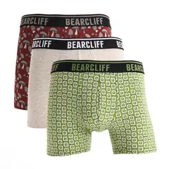 BEARCLIFF - Boxer Hombre Pack de 3 de Algodón