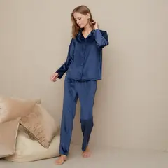 BLU - Pijama completa con pantalón Mujer Largo Manga larga