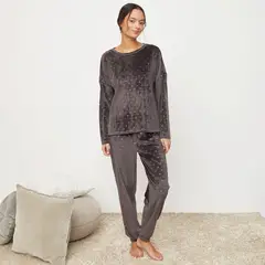 SYBILLA - Conjunto de pijama con pantalón Mujer Largo Manga larga