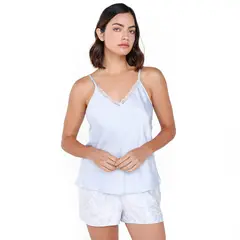 BLU - Babydoll Mujer Corto Sin mangas