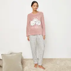 SYBILLA - Pijama completa con pantalón Mujer Largo Manga larga