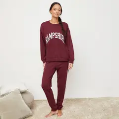 SYBILLA - Conjunto de pijama con pantalón Mujer Largo Manga larga de Algodón