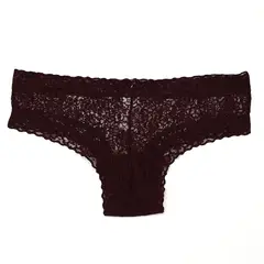 SYBILLA - Panti Clásico con Encaje para Mujer